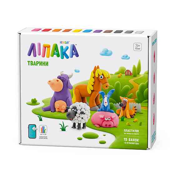Меганабір пластиліну, що самостійно твердіє, ЛІПАКА – Свійські тварини Днепр