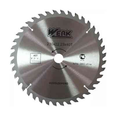 Диск пильний Werk по дереву - 230х22.23 40 зуб. (36116) Вінниця
