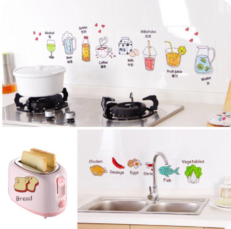 Наклейка на холодильник Продукты 50 на 70 см разноцветный Киев - изображение 2