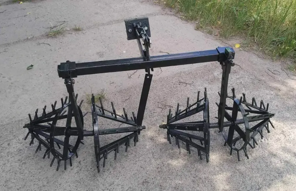 Культиватор-ёж 2-корпусный для мототрактора (1-точка, ширина 38–53 см) Харьков - изображение 2