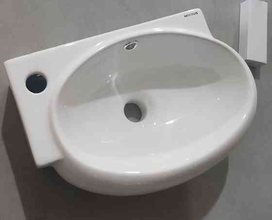 Раковина підвісна Mixxus Premium DIVERSE-1201-R 400х215х140mm з отвором під змішувач та переливом  ( MP6506 ) 25651 Харків