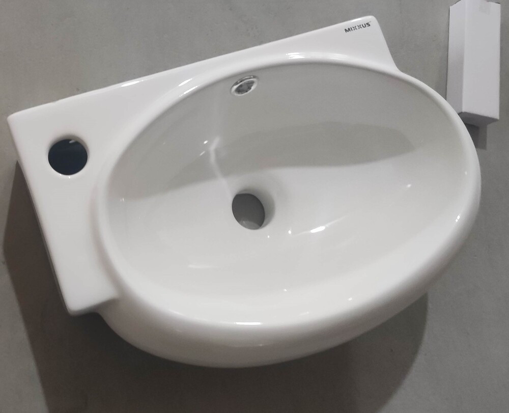 Раковина підвісна Mixxus Premium DIVERSE-1201-R 400х215х140mm з отвором під змішувач та переливом  ( MP6506 ) 25651 Харків - фото 5