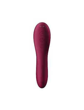 Вакуумний стимулятор із вібрацією Satisfyer Dual Crush Wine Red Sex Aura Київ