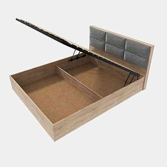 Кровать двуспальная Эверест КЛ-1400 Лайт (подъемный механизм) 140х200 см Дуб сонома (DTM-4659) Львов