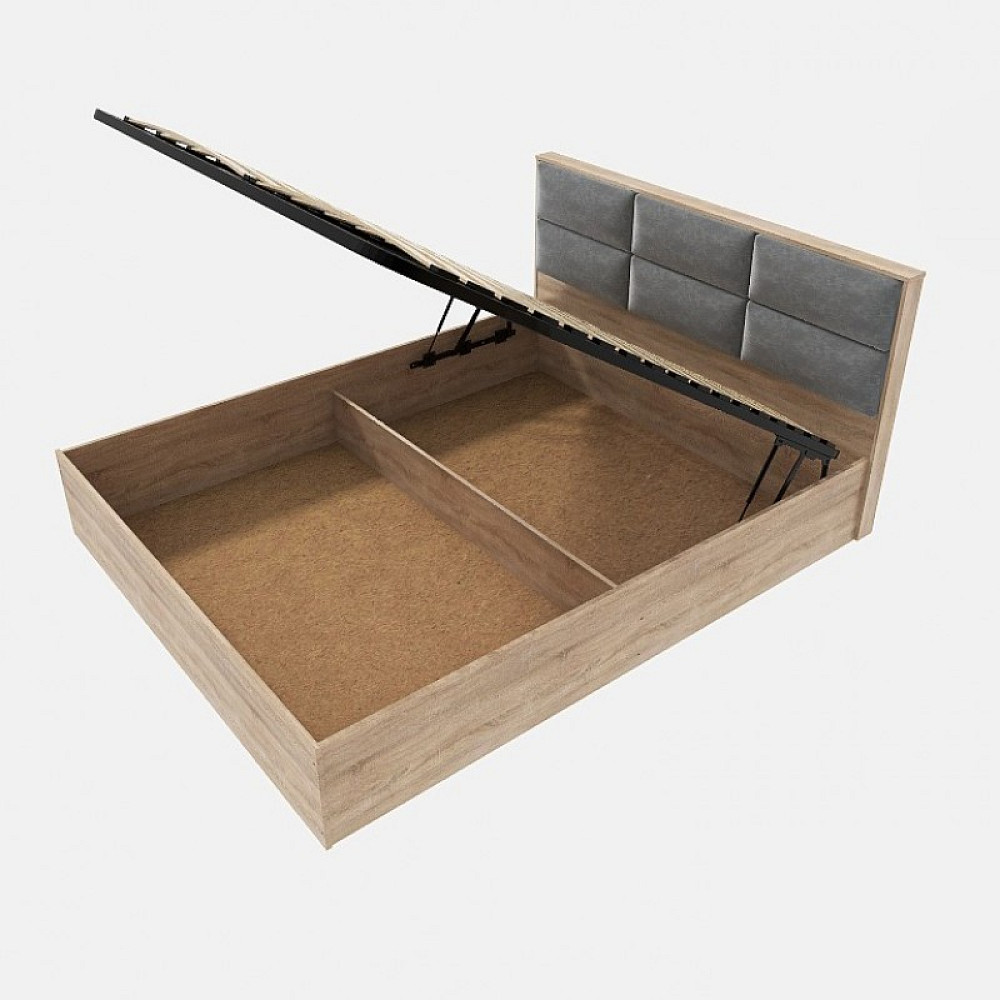 Кровать двуспальная Эверест КЛ-1400 Лайт (подъемный механизм) 140х200 см Дуб сонома (DTM-4659) Львов - изображение 2