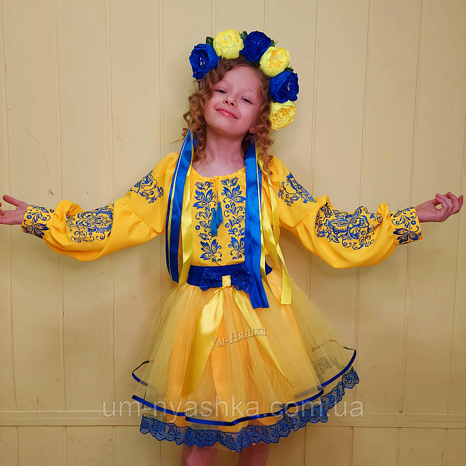 Дитяча вишиванка Троянда-листочки рожева Кривий Ріг - фото 7