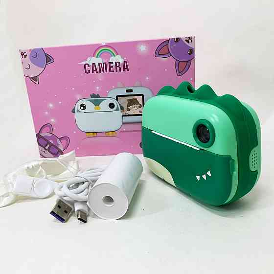 Фотопринтер дитячий, Миттєвий друк знімків, Дитячий миттєвий фотоапарат, Фотоапарат для маленьких дітей GP-56 Івано-Франківськ