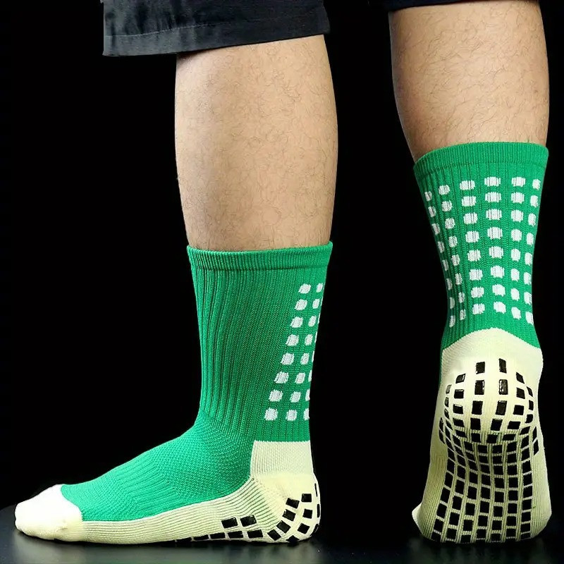 Шкарпетки футбольні, тренувальні, ігрові, спортивні з антиковзаючим покриттям, зелені, розмір S Кам'янець-Подільський - фото 3