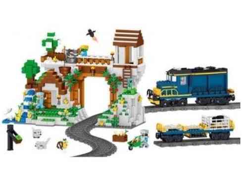 Детский Конструктор My World Железная станция 1080 деталей. Майнкрафт. Харьков