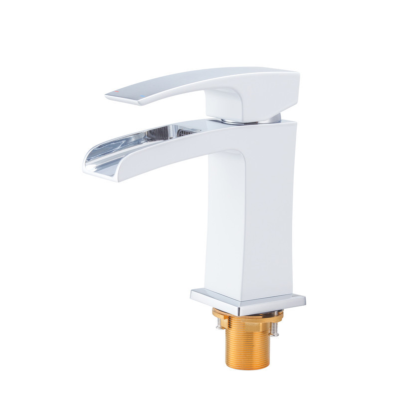 Смеситель для умывальника Koer KB-14007-04 водопад хром-белый KR5155 Харьков - изображение 2