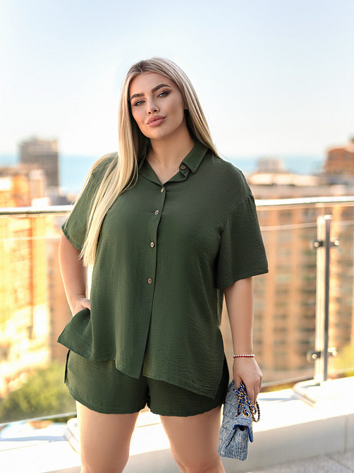 Костюм женский шорты и рубашка Costa Батал Киев - изображение 5