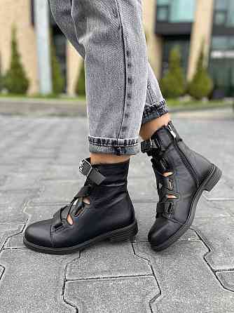 Olli Ботинки OLLI черные натуральная кожа весна-осень размер 36-38 (K-23-1055) Коломия