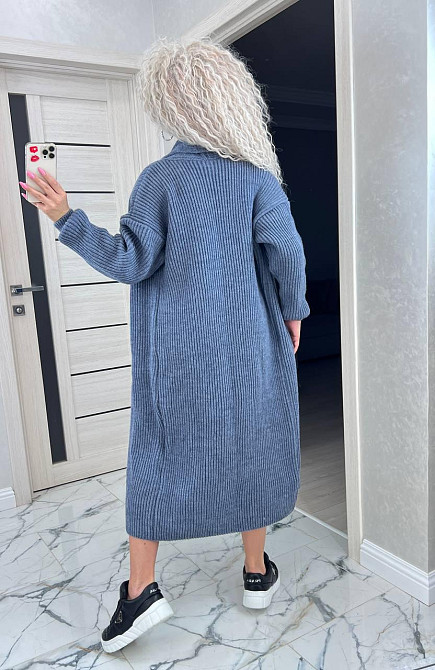 Женский длинный вязаный кардиган оверсайз. 44-50р. Киев - изображение 4