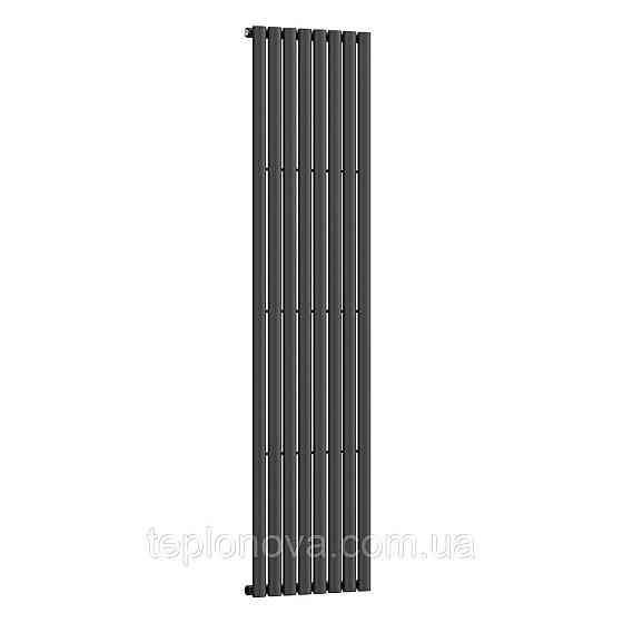 Вертикальный радиатор Ellipse 480х1800-8, anticor, черный муар Черновцы
