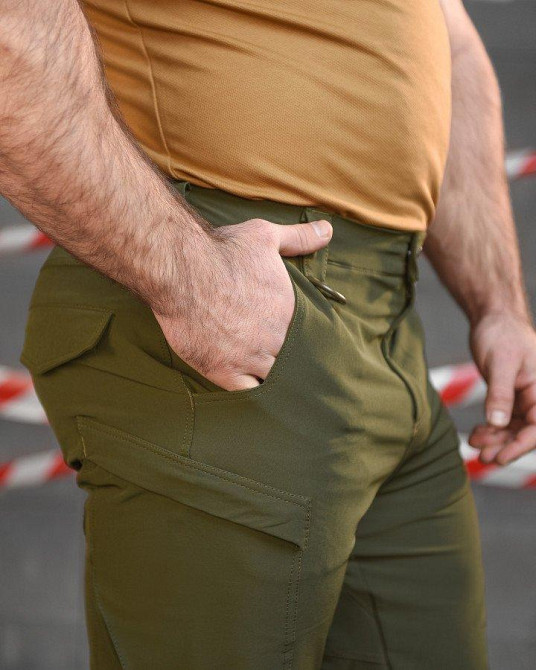 Стрейчеві тактичні штани Cambodia олива ОО2626 Одеса - фото 8