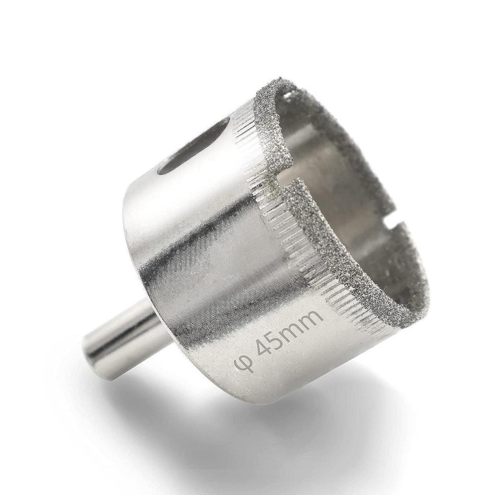 Сверло трубчатое с алмазным напылением для стекла и плитки 45 мм. Харьков - изображение 1