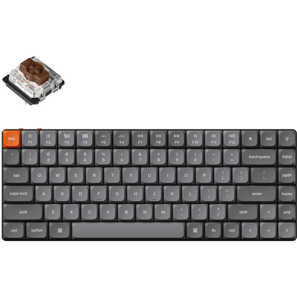 Клавіатура бездротова Keychron K3 Max, Gateron MX 2.0 Brown, Hot-Swap, RGB UA Black (K3M-H3-UA) ( 22724 ) Харьков - изображение 2