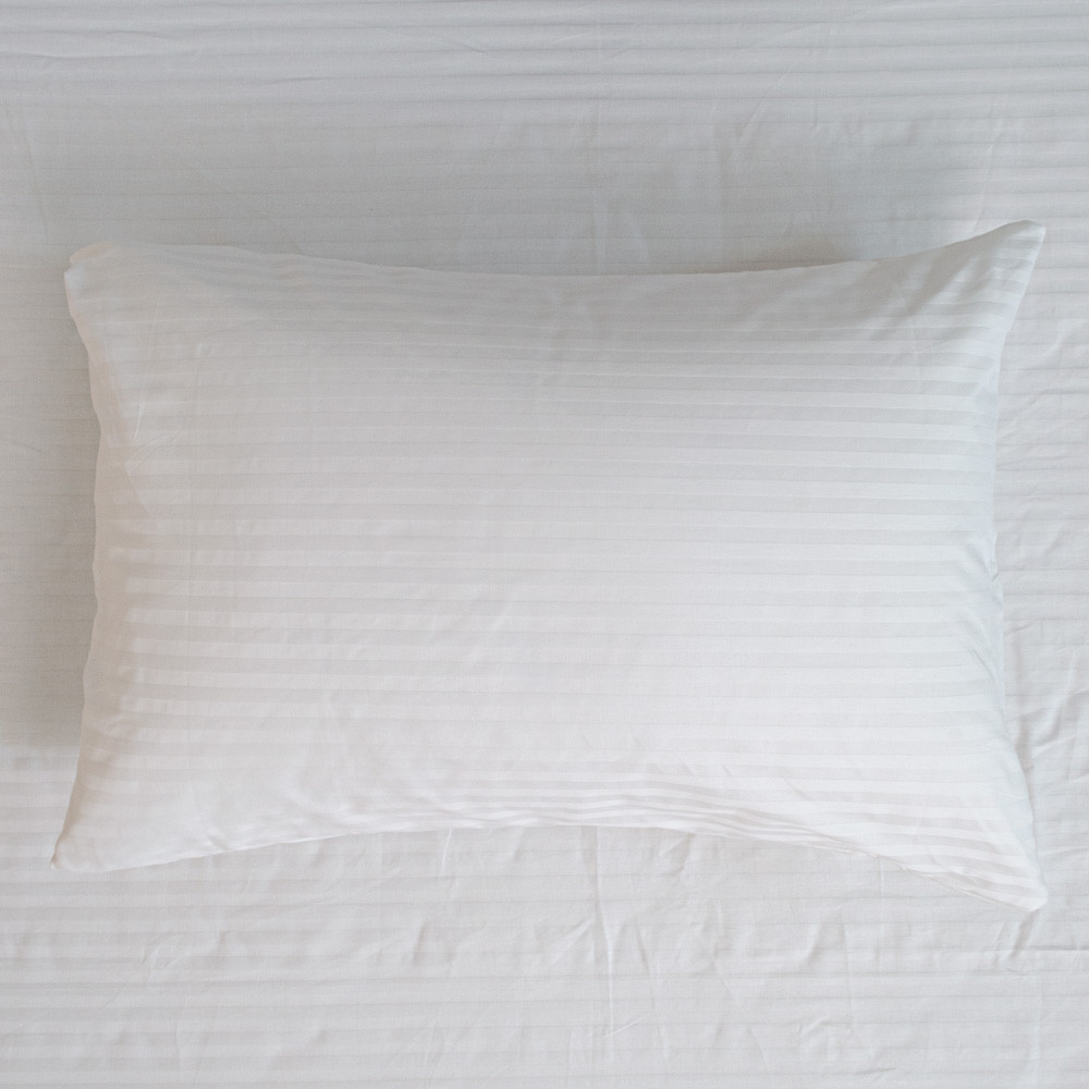 Наволочка страйп сатин на подушку 70х70 см 125 г/м2 YouStar 1 шт. (Белый) Сумы - изображение 3