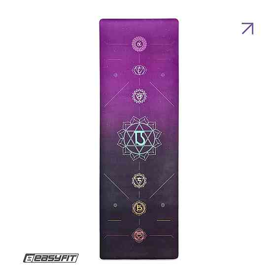 Килимок для йоги EasyFit Chakra Flow (замша-каучук) Коломия