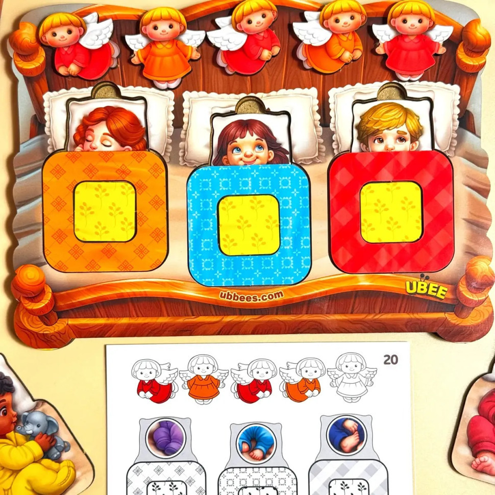 Дидактична гра для дітей "Малюки в ліжечку" PSD303 (ПСД303) Вінниця - фото 2