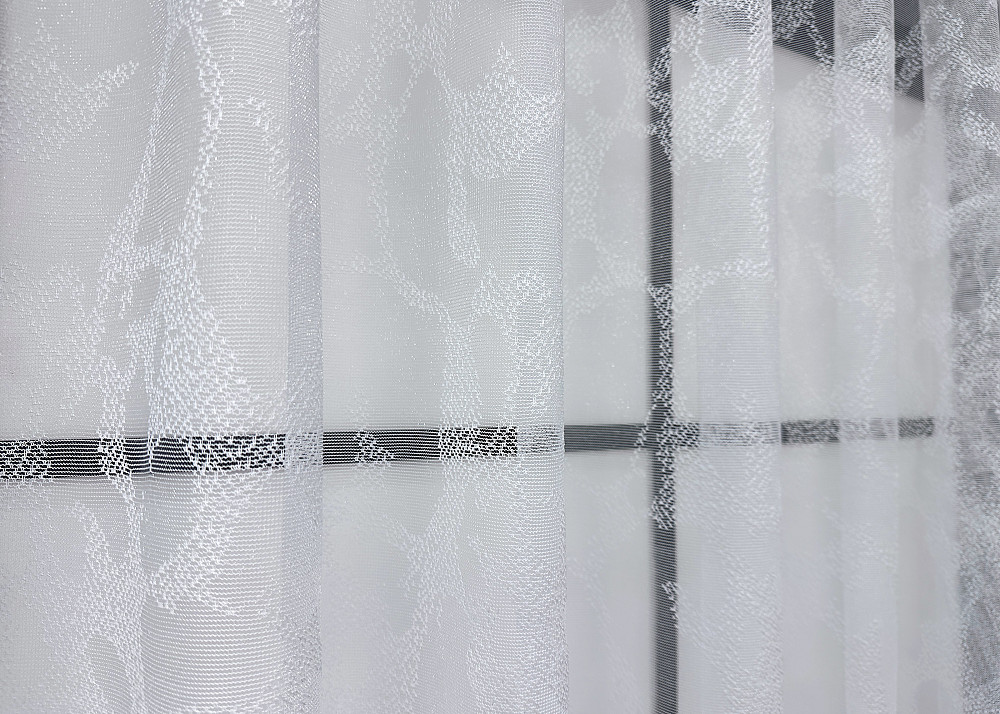 Тюль жакард VR-Textil № 1523т Арка на кухню колір білий 400х160 см (53-0014) Київ - фото 4