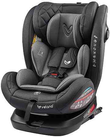 Автокрісло VELANO Aura 360° i-Size 40–150 см, ISOFIX, grey Київ