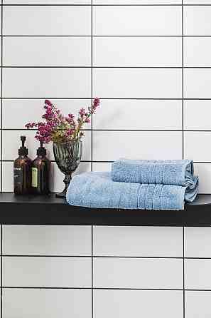 Рушник Ecotton 50х90 см махровий високої щільності 420 г/м² блакитний Indigo Коломия