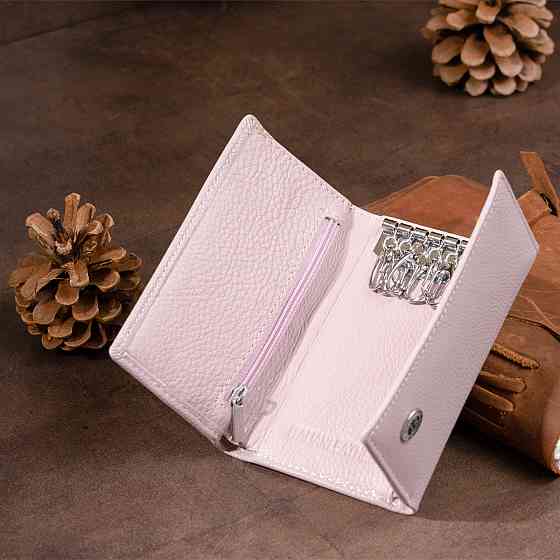 Ключница-кошелек женская Лиловая (ST Leather) Киев