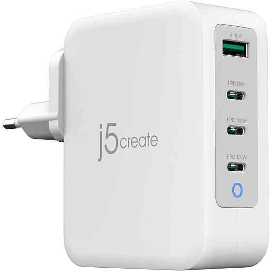 Мережевий зарядний пристрій J5create GaN USB-C 130 W White (JUP43130E-EN) ( 19851 ) Харьков
