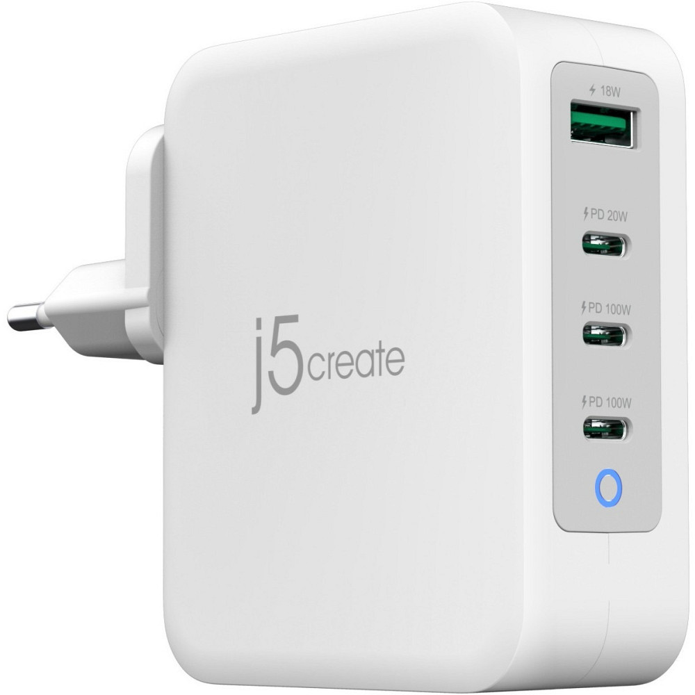 Мережевий зарядний пристрій J5create GaN USB-C 130 W White (JUP43130E-EN) ( 19851 ) Харьков - изображение 1