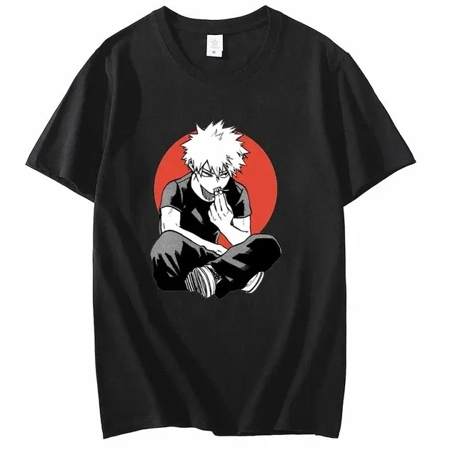 Футболка чоловіча з аніме принтом Моя геройська академія / БакугоРозмір оверсайз (S/M/L) Чорний AnimeT1132 Дніпро - фото 3