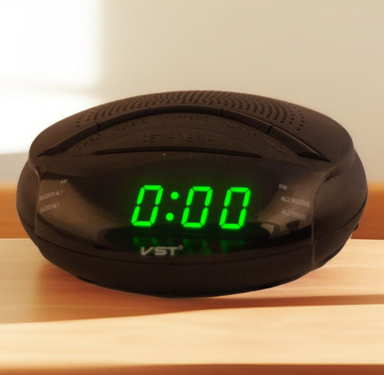 Годинники електронні VST-903-4 салатові, радіо FM Дніпро