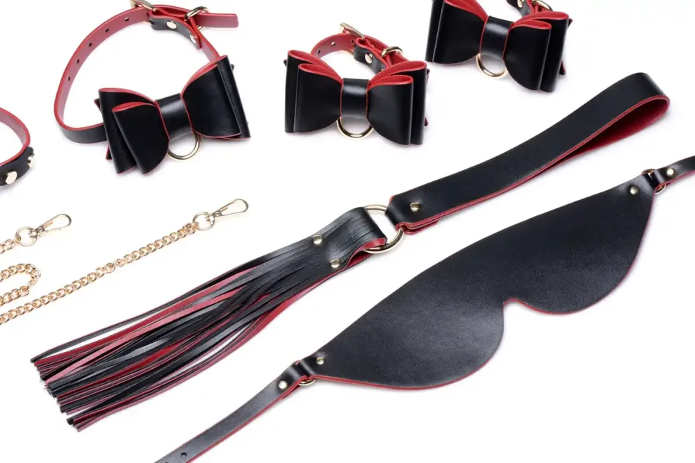 Набір БДСМ з дорожньою сумкою Master Series: Bow — Luxury BDSM Set With Travel Bag, 11 предметів Львів - фото 6