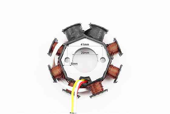 Статор магнето (генератора) (8 котушок роз'єм "мама 2 + 2") висота 28мм, тип 1 Київ