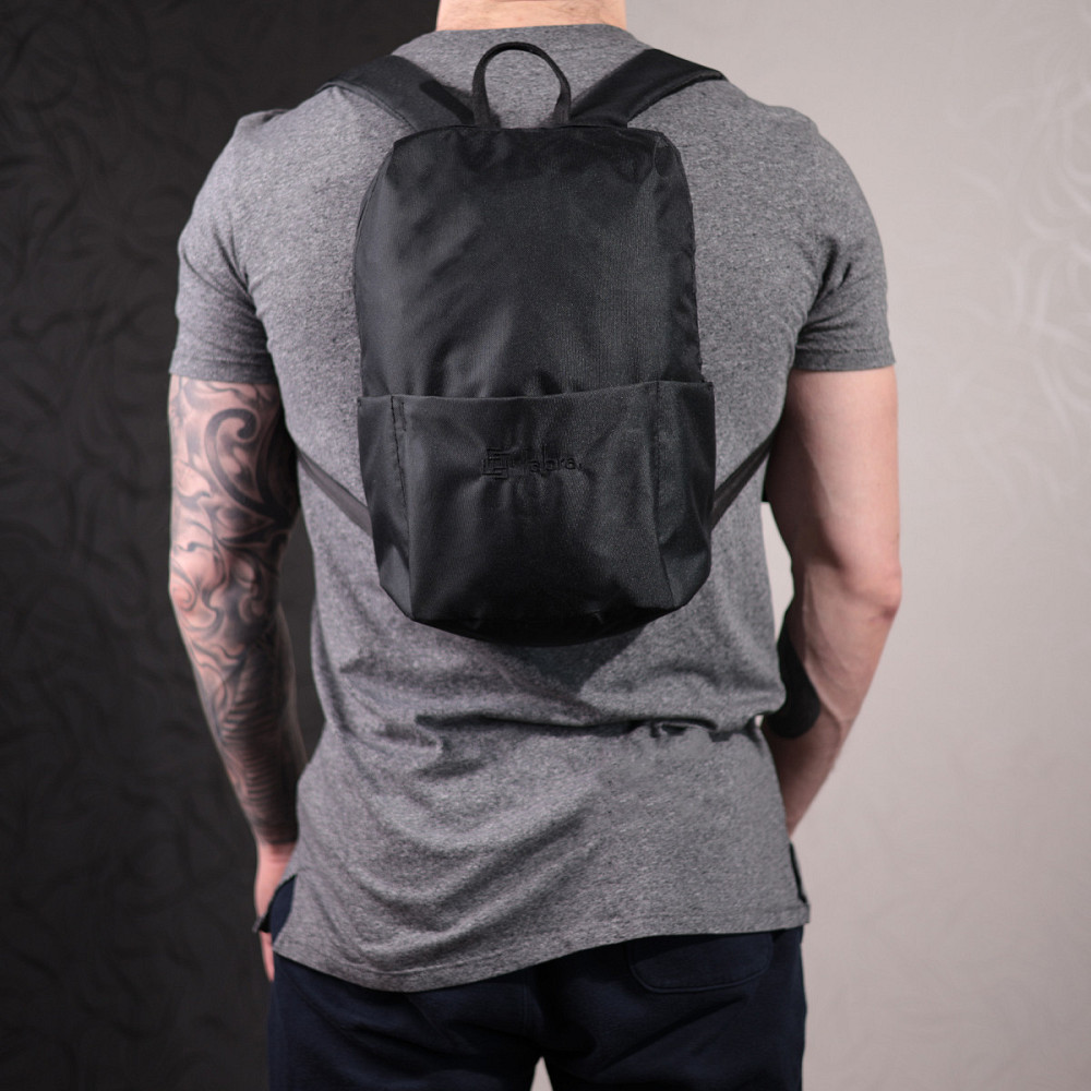 Городской стильный рюкзак из качественного полиэстера FABRA 22584 Черный Киев - изображение 1