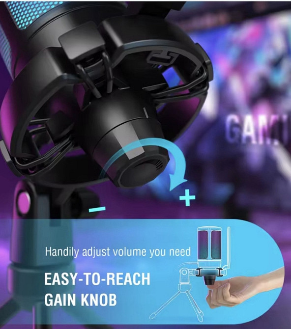 Игровой микрофон fifine A6‼️ black/white ‼️ Харьков - изображение 4