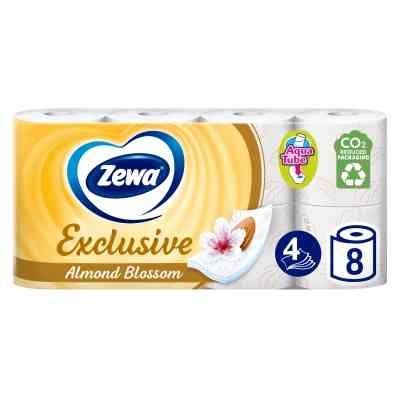 Туалетний папір Zewa Exclusive Мигдальне молочко 4 шари 8 рулонів (7322540837933) Вінниця
