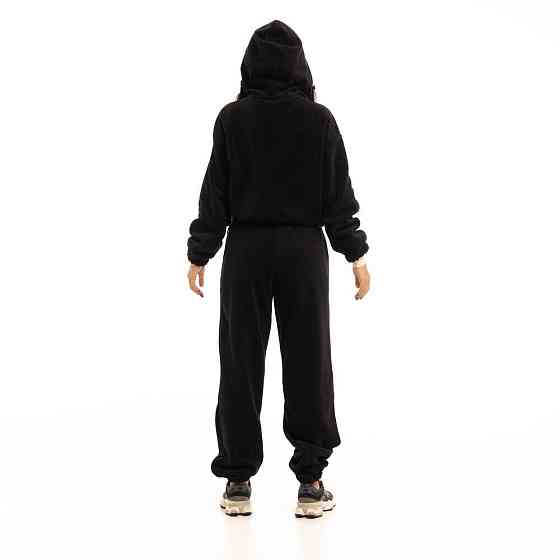 Чорний костюм зимовий флісовий. Жіночий теплий костюм Pobedov Huggi жіночий Київ