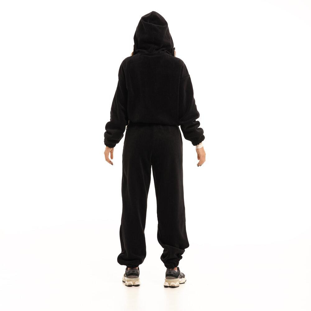 Чорний костюм зимовий флісовий. Жіночий теплий костюм Pobedov Huggi жіночий Київ - фото 4