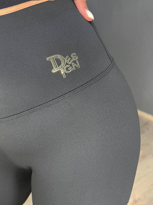 Лосины женские Black Cyclone 316 утепленные с широким поясом черные, черный, XL Киев - изображение 14