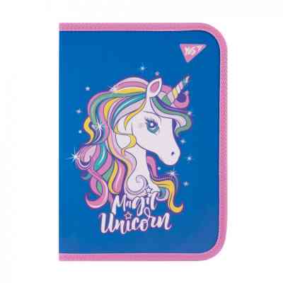 Папка для тетрадей Yes пластиковая на молнии Glamour синяя В5 (492206) Винница