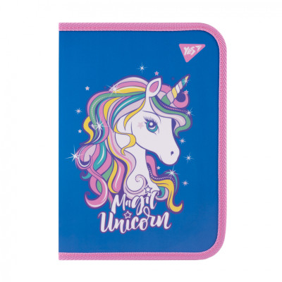 Папка для зошитів Yes пластикова на блискавці Glamour синя В5 (492206) Вінниця - фото 1