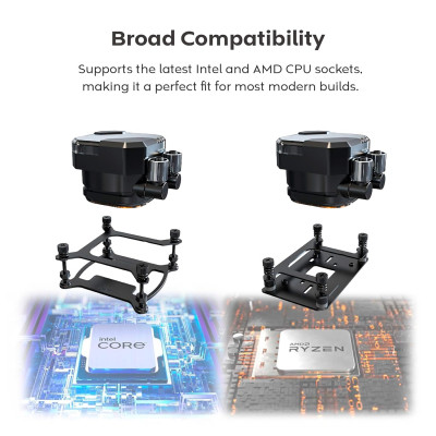 Система рідинного охолодження MONTECH HYPER FLOW SILENT 240 (B) Вінниця - фото 5