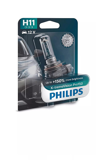 Галогеновая лампа PHILIPS 12362XVPB1 H11 55W 12V PGJ19-2 X-treme Vision Pro +150% Харків - фото 1