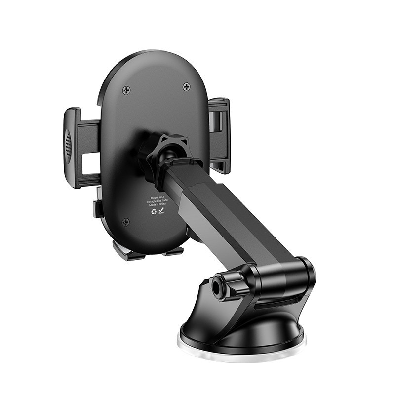 Автотримач для телефона HOCO H54 Brusco ultra-thin push-type car holder(center console) Black Одеса - фото 16