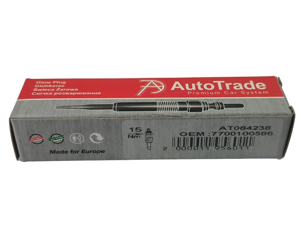 Свеча Ren.Megane I,Laguna I,Volvo S40 I 1.9-2.2DI,DT,DTI,SDI (11V) накала Мукачево - изображение 2