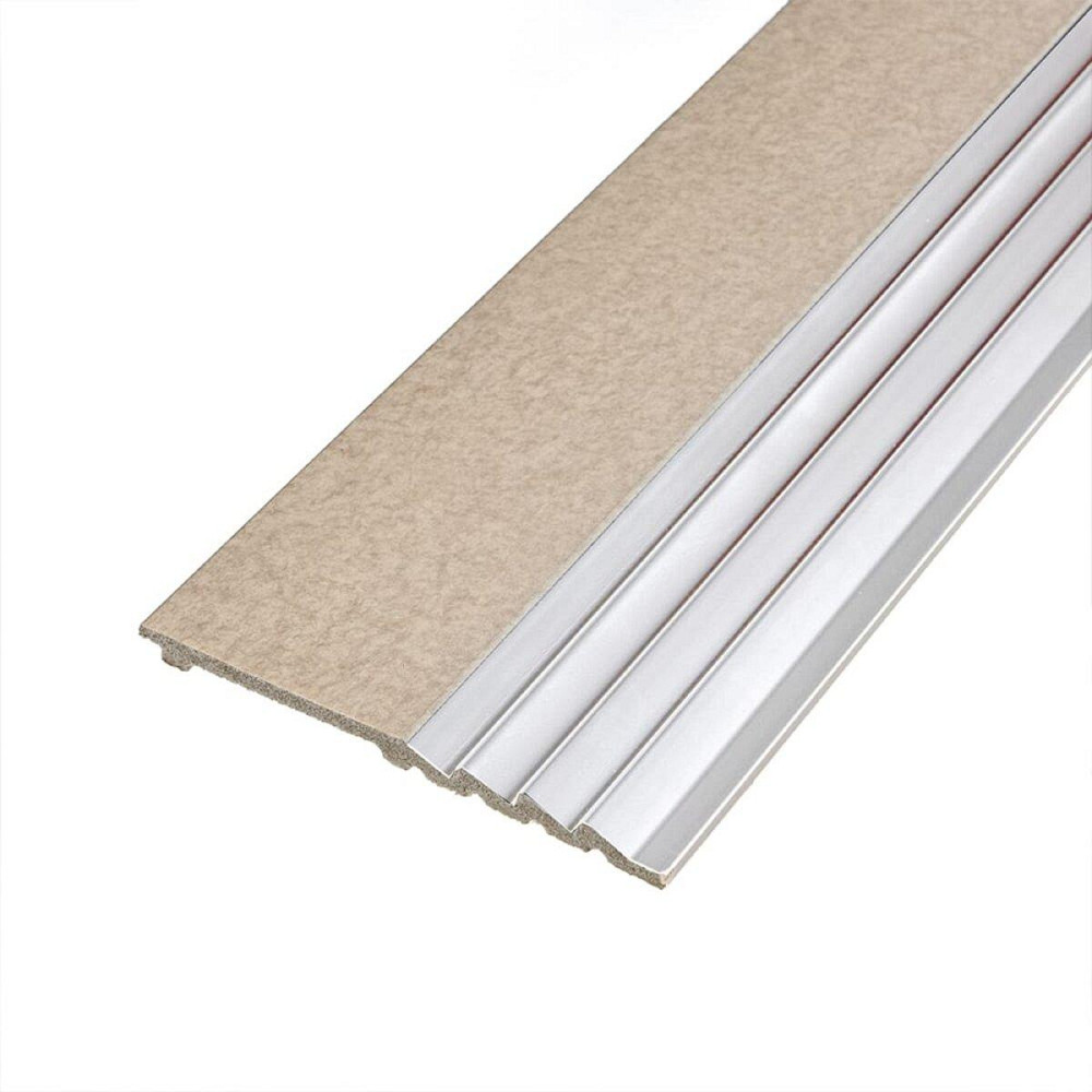 Декоративная бежевая рейка с серебристым акцентом Киев - изображение 1