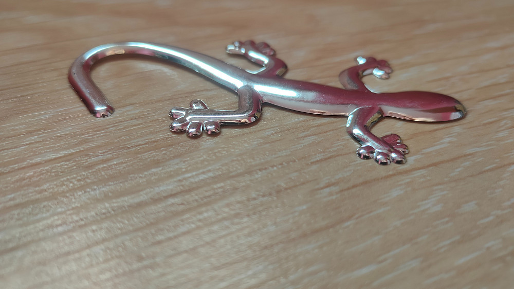 Наклейка Ящерица Пластиковая Серебро на авто Киев - изображение 5