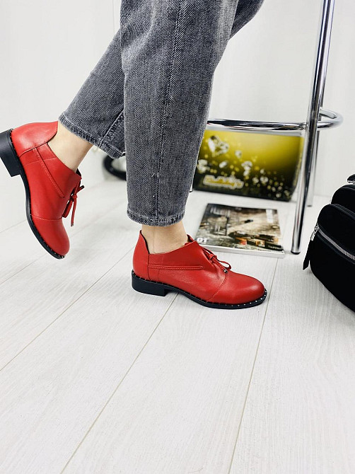 Sothby 's Туфлі жіночі Sothby 's T-593/2 червоні (весна-літо, шкіра натуральна) (2750) Коломыя - изображение 3