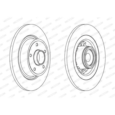 Гальмівний диск FERODO DDF1569-1 Вінниця - фото 1